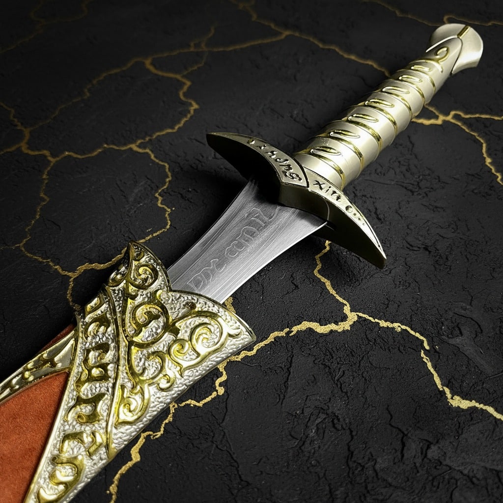 Fantasy Elven Hobbit Blade Steel Prop Cosplay Weapon - 7