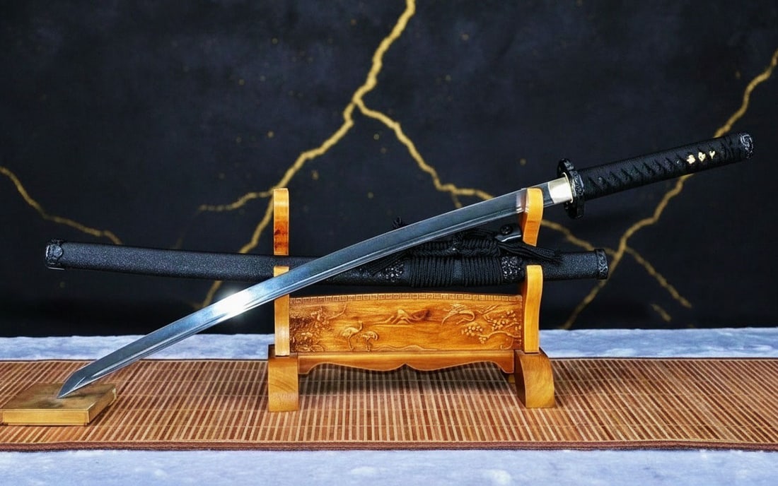 Hand-Forged Damascus Steel Katana Sharp Full Tang Japanese Samurai Sword - 2