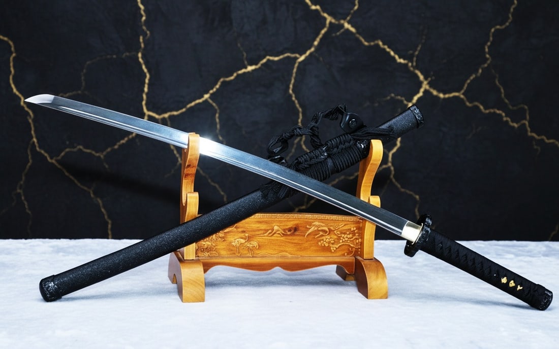Hand-Forged Damascus Steel Katana Sharp Full Tang Japanese Samurai Sword - 9