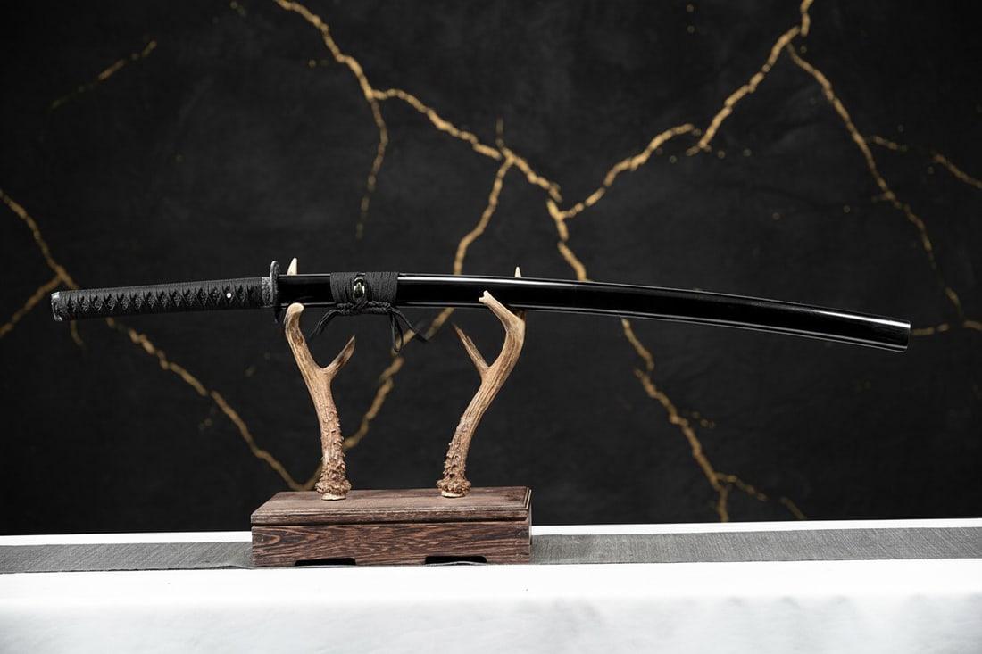 Hand-Forged 1060 Carbon Steel Japanese Katana Sharp Full Tang Dragon Blade - 3