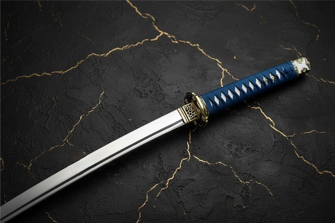 Hand-Forged High Carbon Spring Steel Tachi Katana Sharp Full Tang Sword - 2