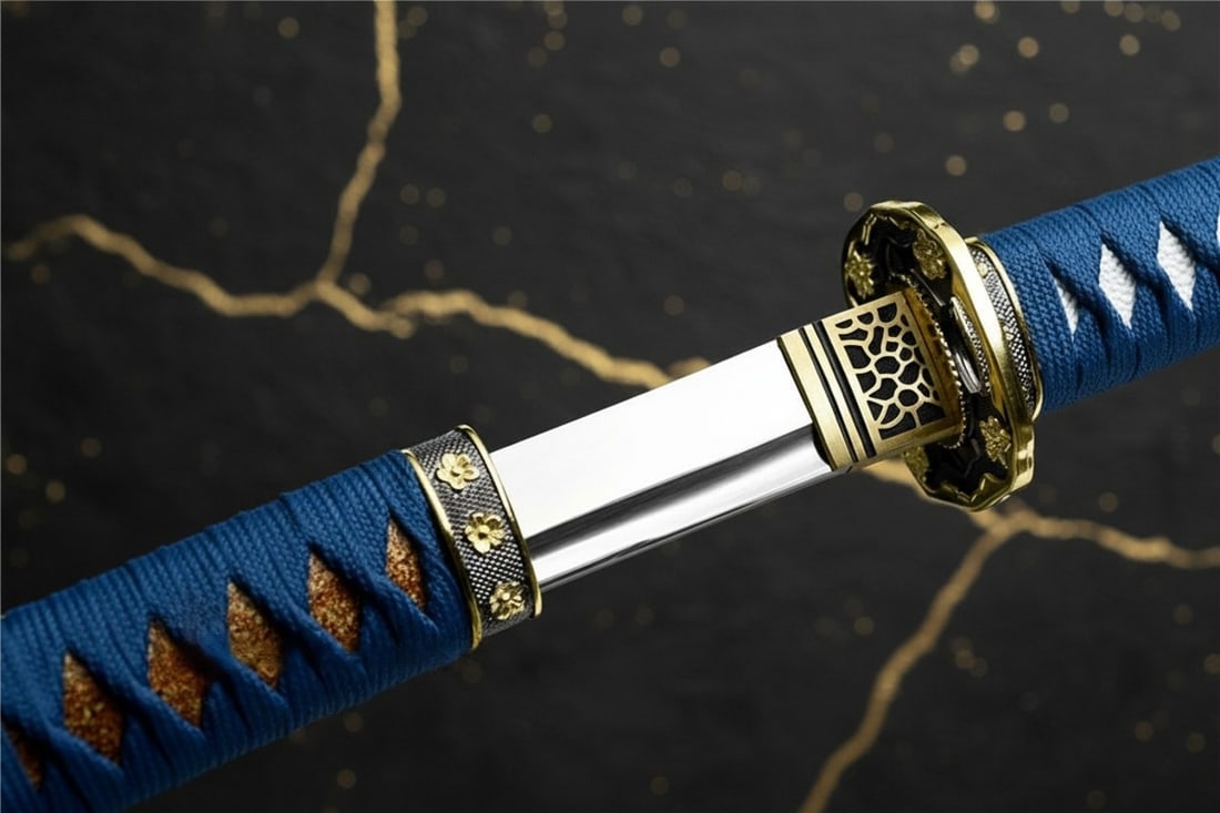 Hand-Forged High Carbon Spring Steel Tachi Katana Sharp Full Tang Sword - 3