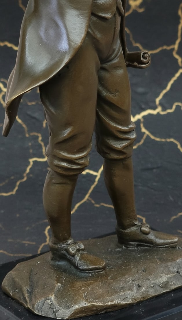 Antique Style Bronze Composer Chopin Statue Figurine Sculpture - 5