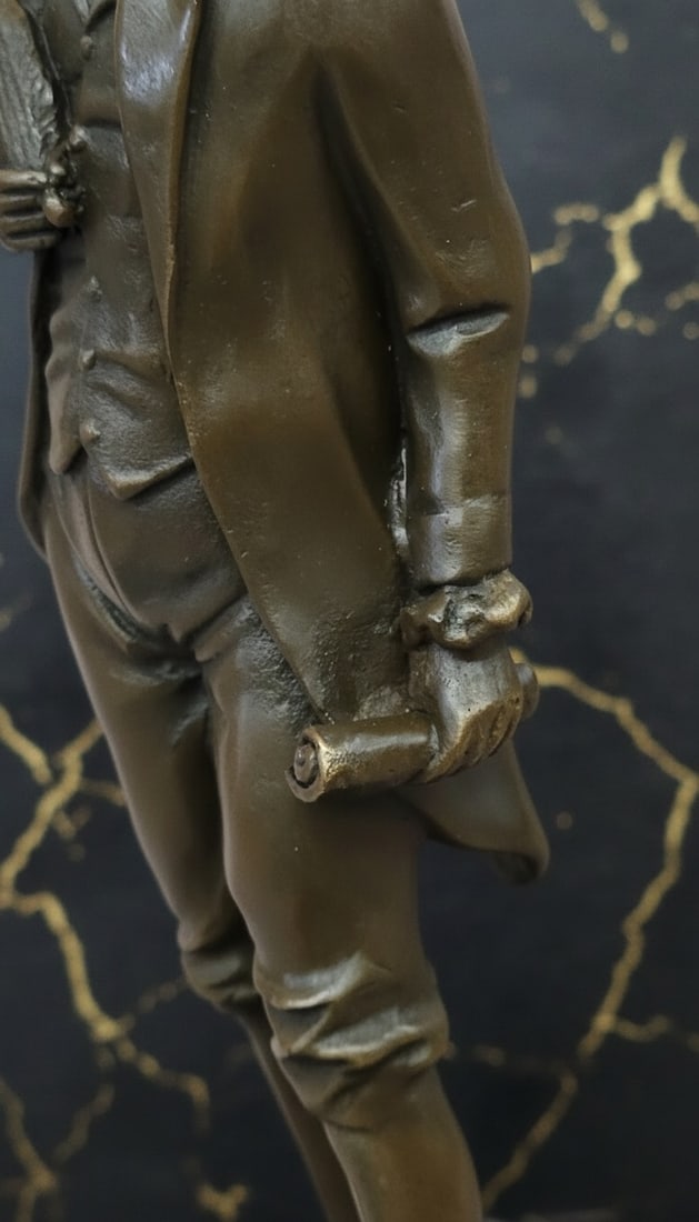 Antique Style Bronze Composer Chopin Statue Figurine Sculpture - 6