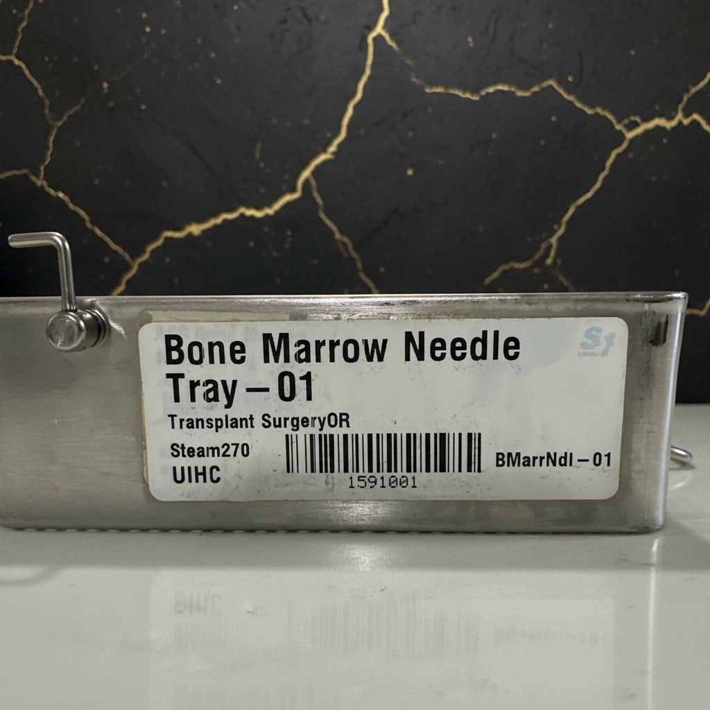 Medical Bone Marrow Biopsy Instrument Kit with Storage Case - 2