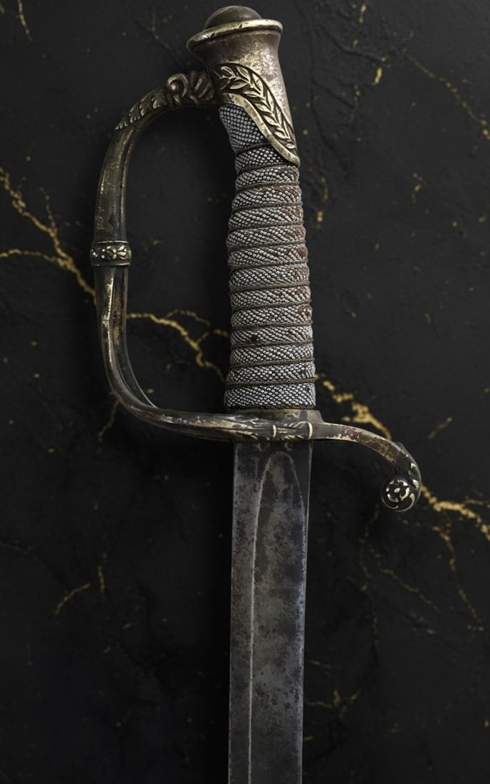 Original 19th Century French Empire Era Officer Sword Antique Weaponry - 10