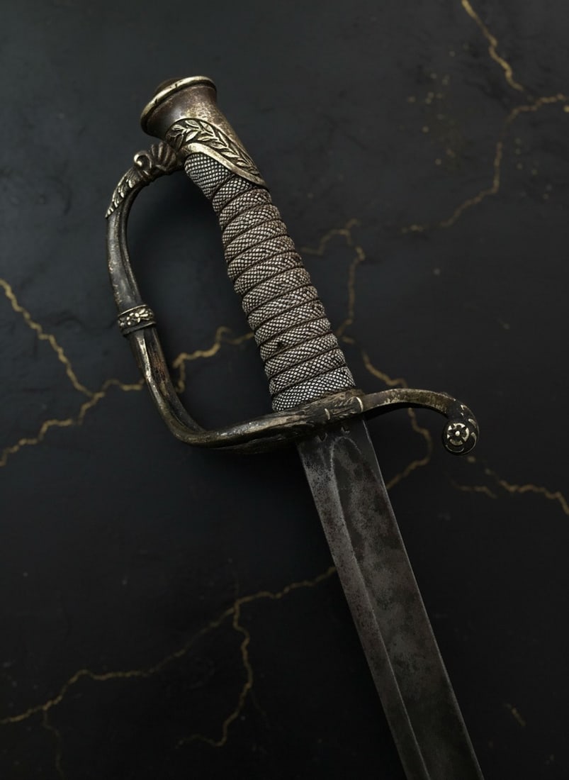 Original 19th Century French Empire Era Officer Sword Antique Weaponry - 8