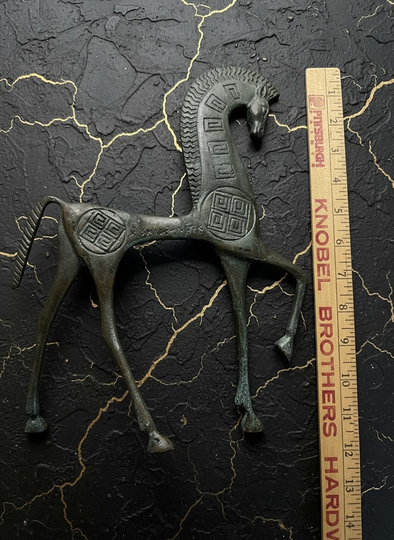 Mid-Century Modern Grecian Stallion Figurine Statue - 8