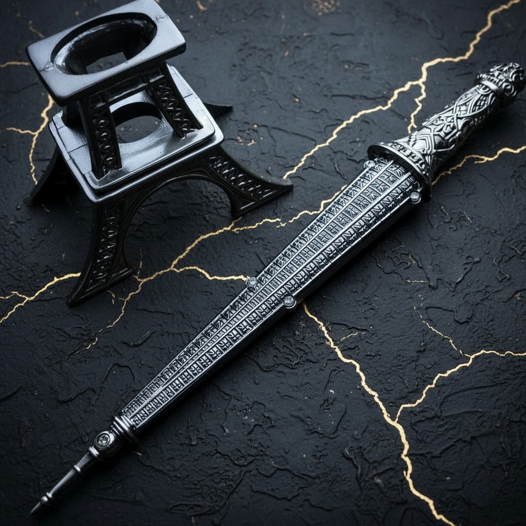 15" Eiffel Tower Desk Ornament Metal Blade Letter Opener in Gift Box - 3