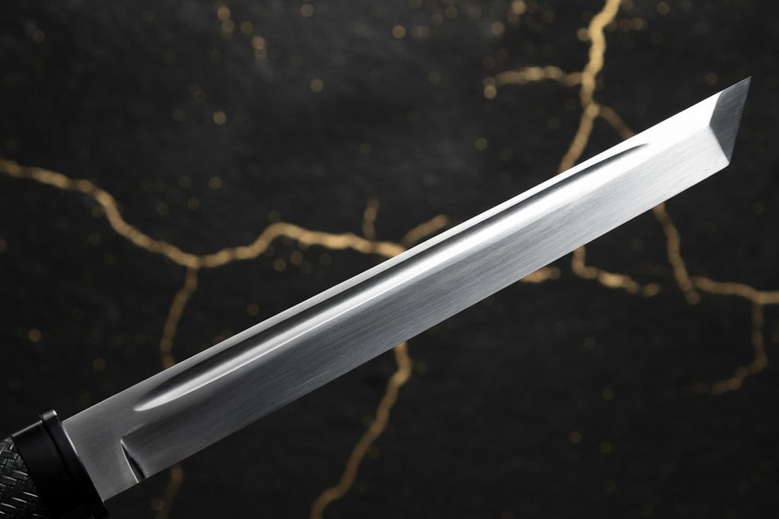 18" Tactical Japanese Tanto Blade 9260 Steel Sharp Samurai Self-Defense Sword - 8
