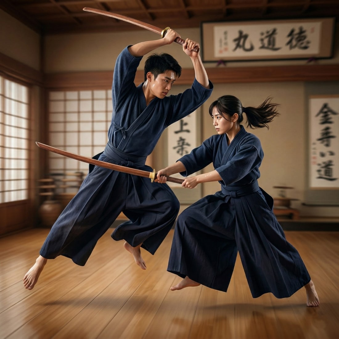 40" Handcrafted Martial Arts Training Sword Wooden Bokken Practice Weapon - 7