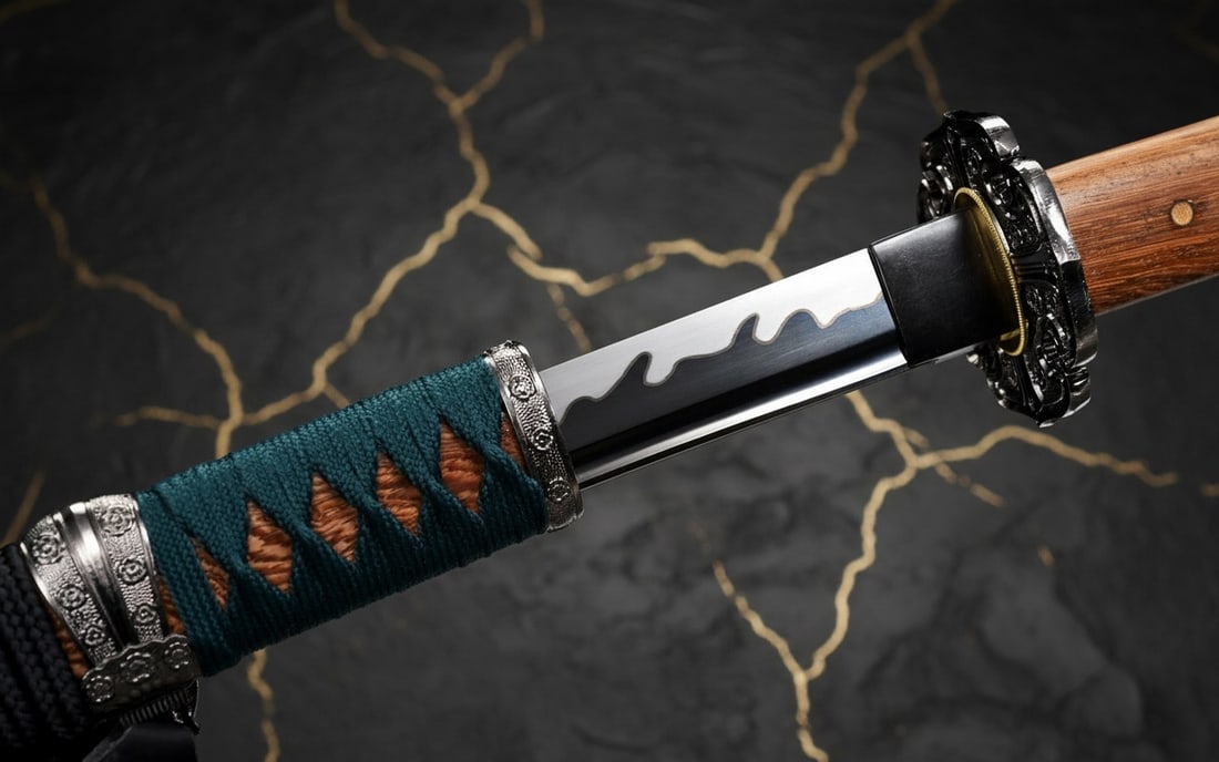 Handmade T10 Steel Samurai Katana Rosewood Scabbard Functional Sword - 6