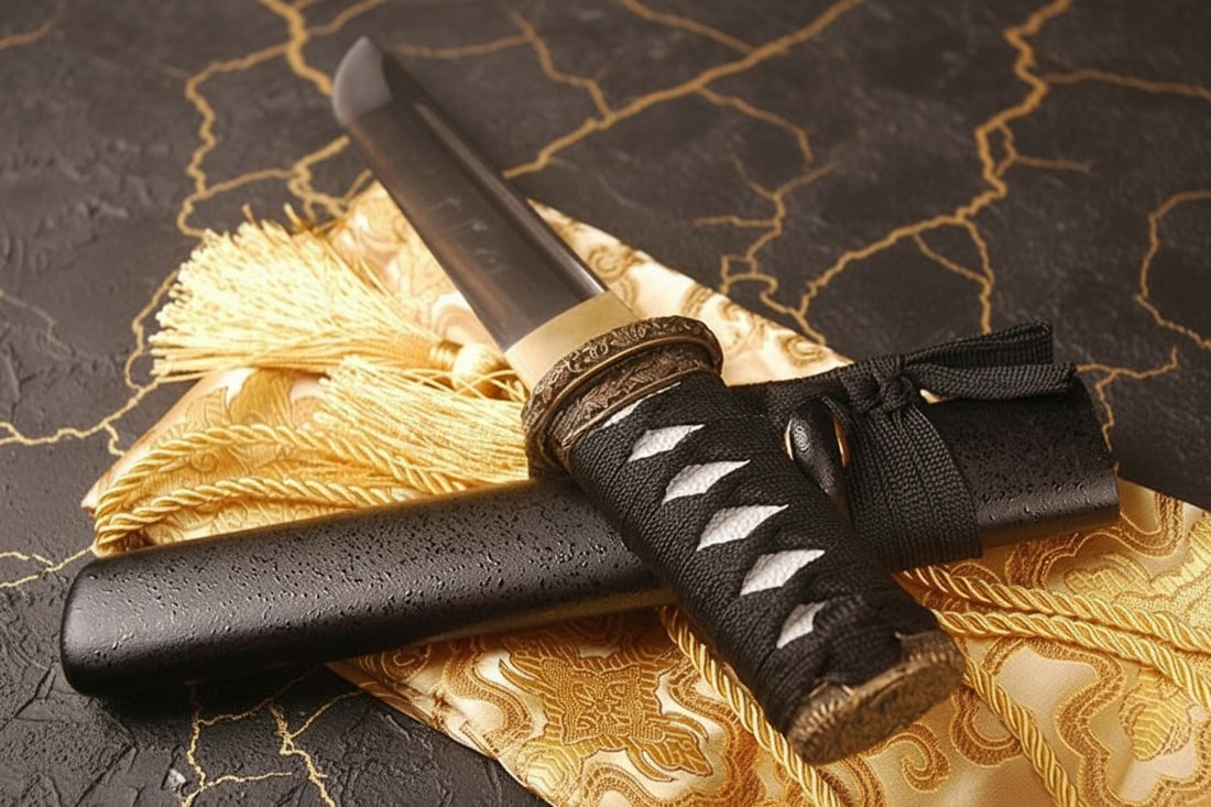 16'' Hand-Forged Tactical Tanto Blade Sharp Carbon Steel Samurai Knife - 13