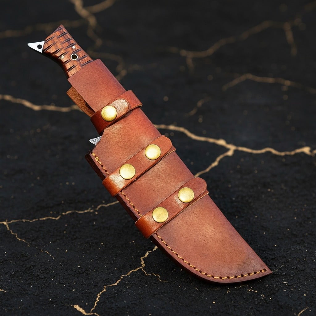 12" Forged Steel Hunting Tracker Survival Knife Fixed Blade Bushcraft Bowie - 5