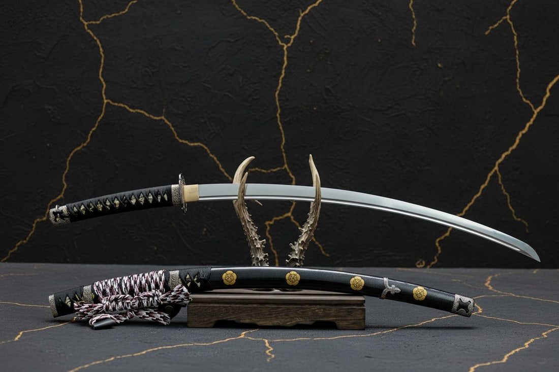 Sharp T10 Steel Tachi Samurai Sword Battle Ready Large Curve Japanese Blade - 8