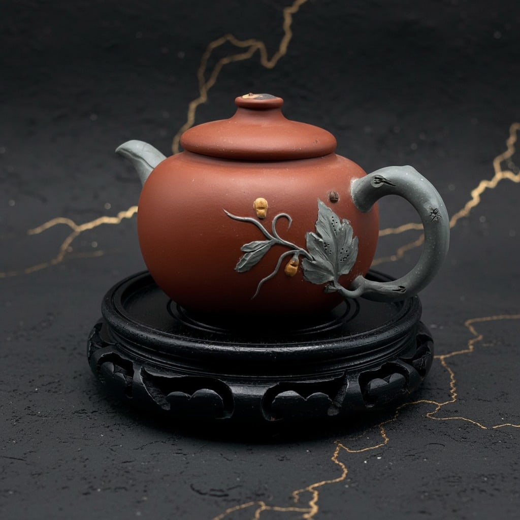 Handcrafted Yixing Zisha Clay Teapot Purple Sand Chinese Vintage 530ml: Title:Handcrafted Yixing Zisha Clay Teapot Purple Sand Chinese Vintage 530ml Description:This vintage, handmade Yixing Zisha teapot is crafted from traditional purple sand clay and offers a refined