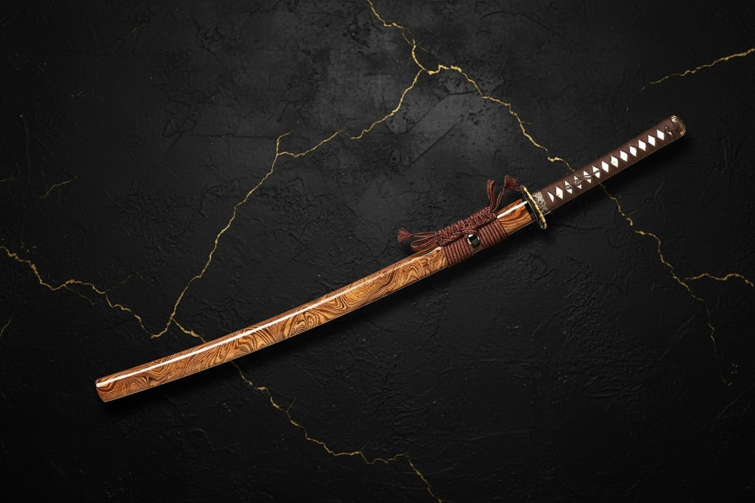 Hand-Forged T10 Steel Clay Tempered Katana Full Tang Razor Sharp Real Hamon - 9