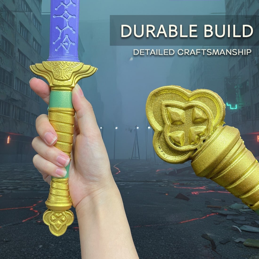 Purple Foam Blade Weapon Accessory for K-Pop Demon Hunter Cosplay Prop - 4