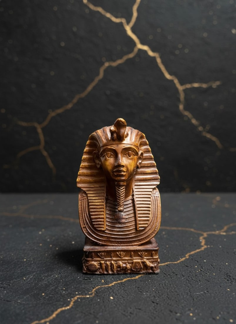 Ancient Egyptian King Tutankhamun Pharaoh Figurine Antique Style Statue (1 of 8)