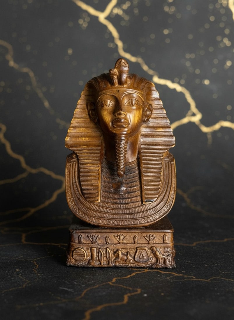 Ancient Egyptian King Tutankhamun Pharaoh Figurine Antique Style Statue - 6
