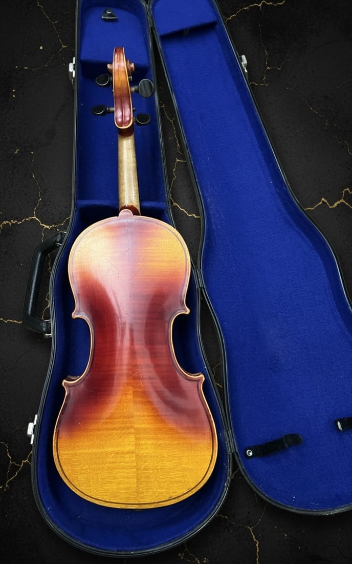 Vintage Czecho-Slovakian Stradivarius Model Violin Antique String Instrument - 6