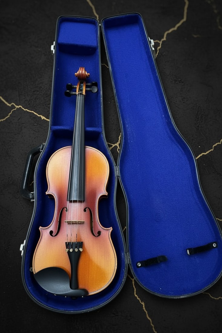 Vintage Czecho-Slovakian Stradivarius Model Violin Antique String Instrument - 7