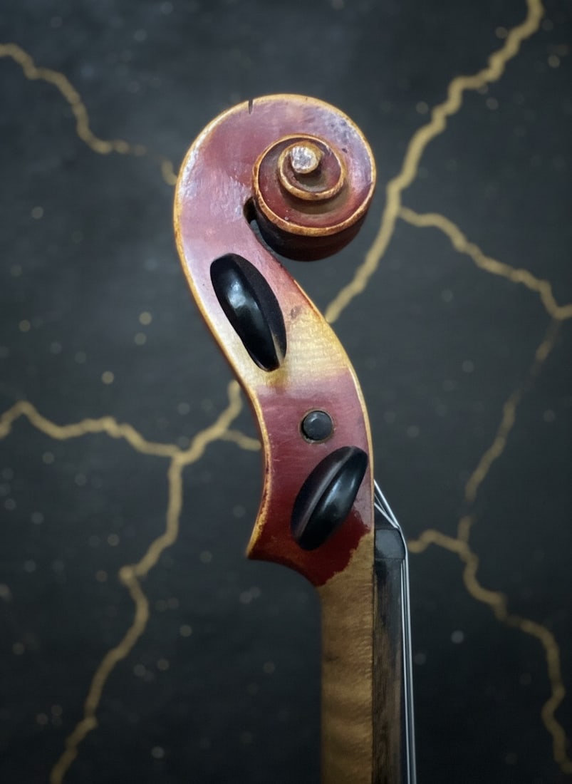 Vintage Czecho-Slovakian Stradivarius Model Violin Antique String Instrument - 9