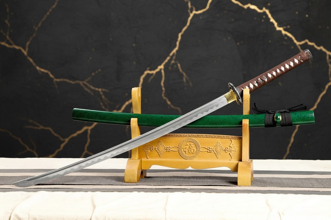Hand-Forged 1095 High Carbon Steel Full Tang Samurai Katana Battle Ready - 11