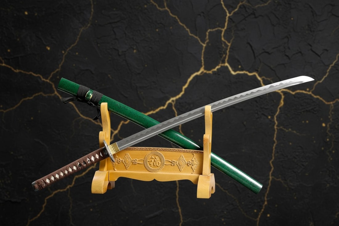 Hand-Forged 1095 High Carbon Steel Full Tang Samurai Katana Battle Ready - 12