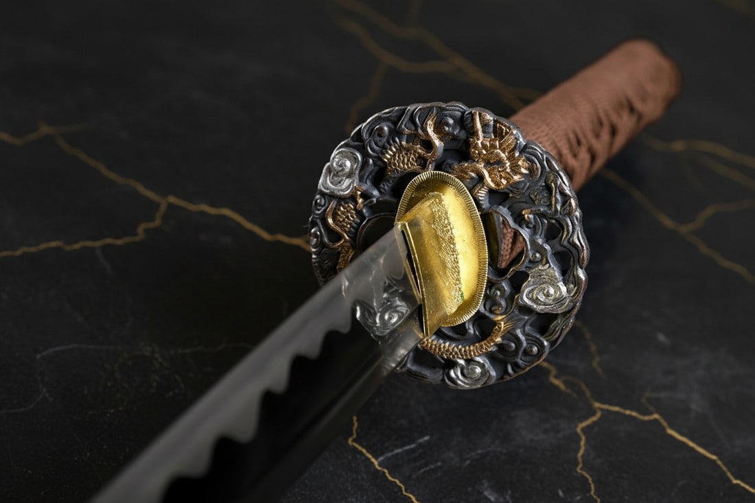 Hand-Forged 1095 High Carbon Steel Full Tang Samurai Katana Battle Ready - 7