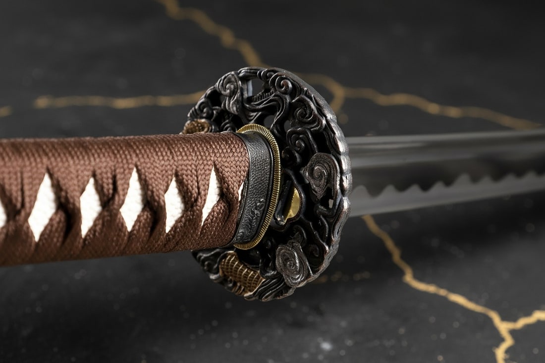 Hand-Forged 1095 High Carbon Steel Full Tang Samurai Katana Battle Ready - 8