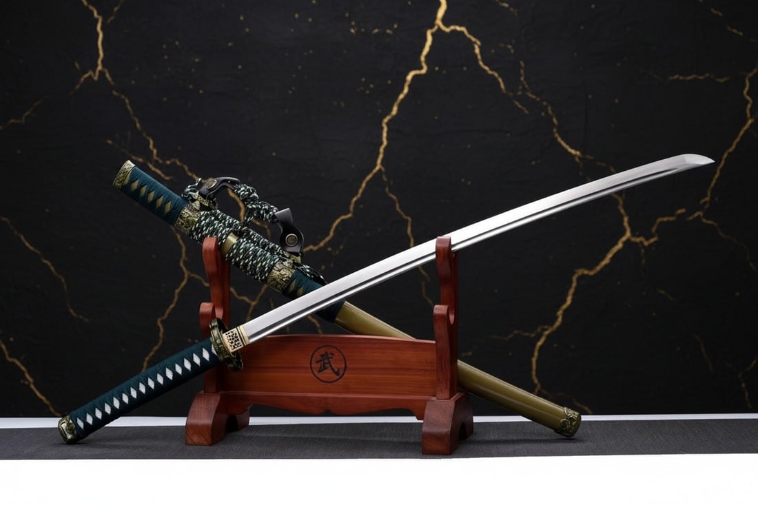 Hand-Forged 1095 Carbon Steel Japanese Tachi Sharp Functional Samurai Blade - 2