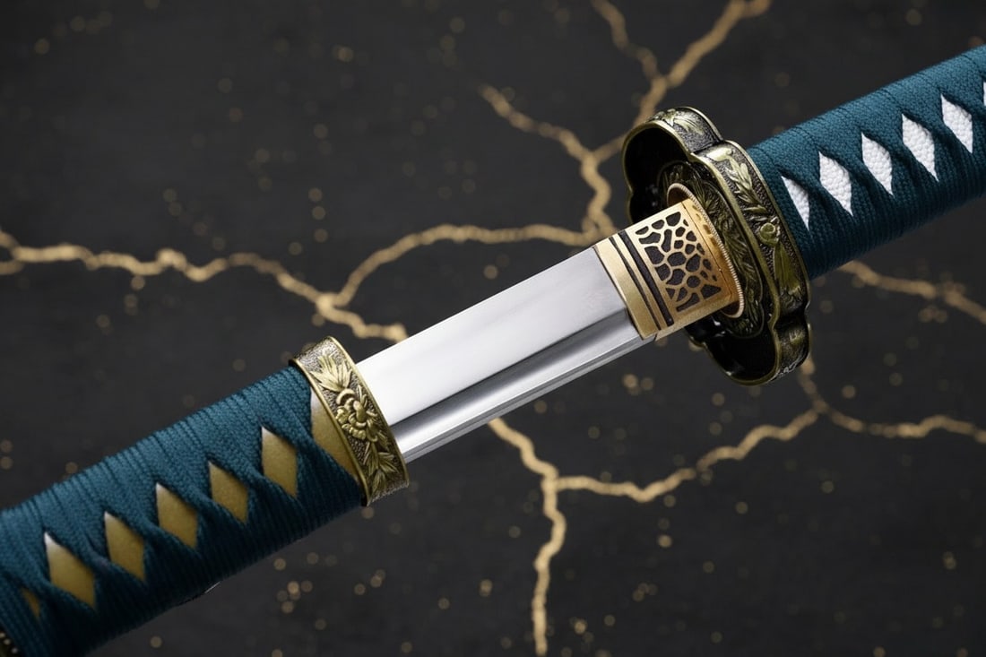 Hand-Forged 1095 Carbon Steel Japanese Tachi Sharp Functional Samurai Blade - 4