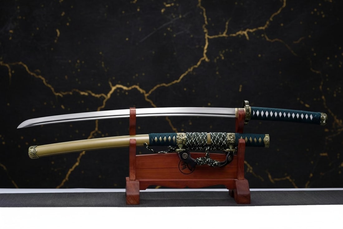 Hand-Forged 1095 Carbon Steel Japanese Tachi Sharp Functional Samurai Blade - 8
