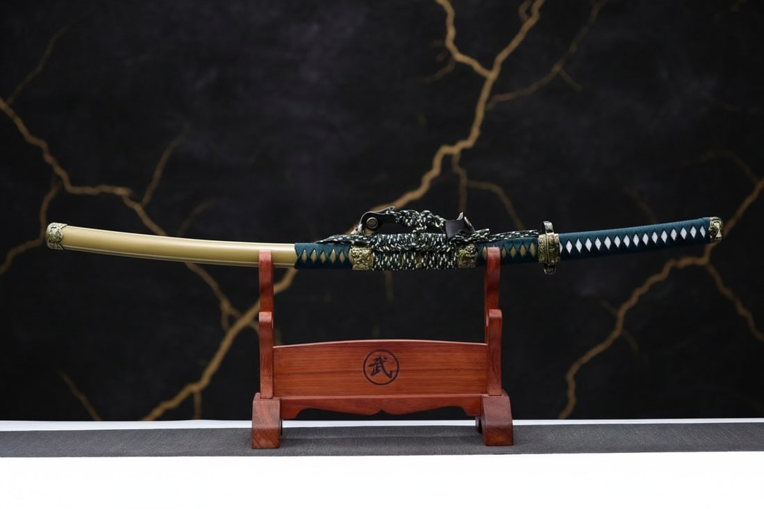 Hand-Forged 1095 Carbon Steel Japanese Tachi Sharp Functional Samurai Blade - 9
