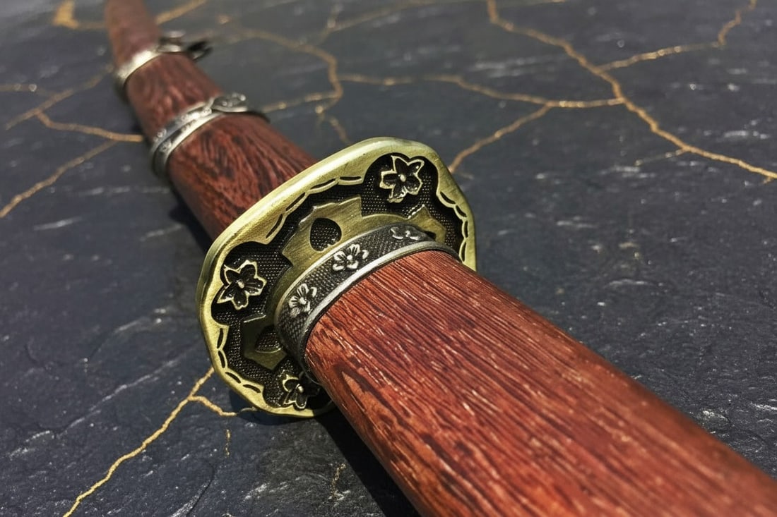 Hand Forged 1095 Steel Samurai Katana Rosewood Military Type 98 Sword - 6