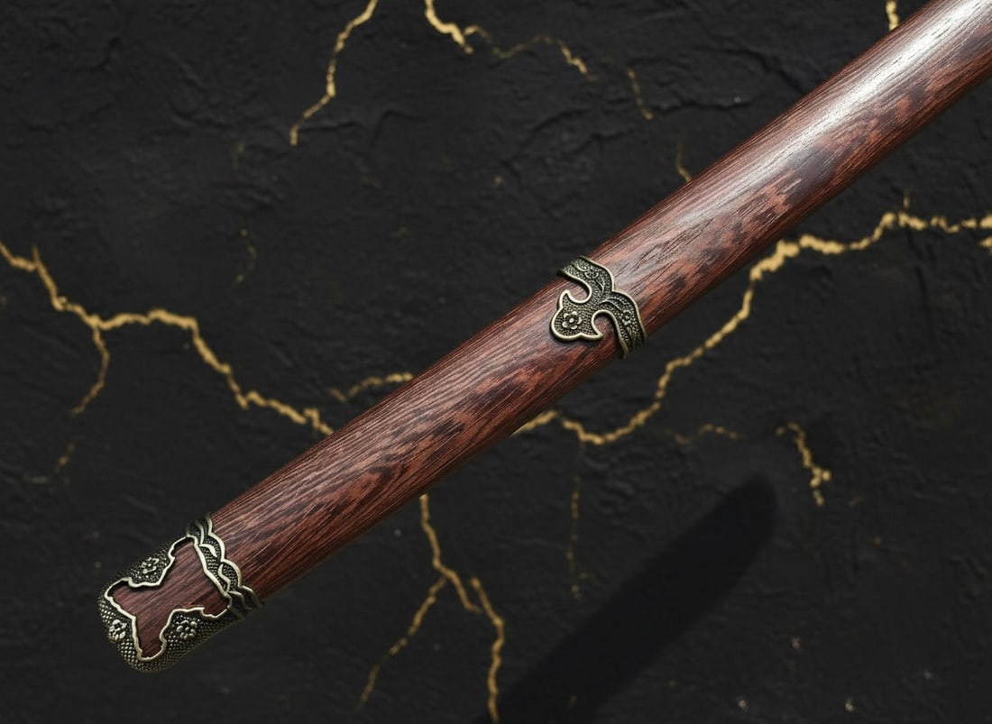 Hand Forged 1095 Steel Samurai Katana Rosewood Military Type 98 Sword - 8