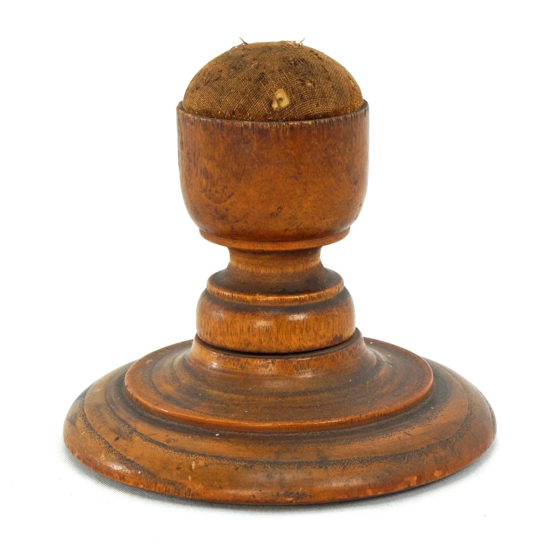19th C Treen Ware Pin Table Sewing Cushion (1 of 6)