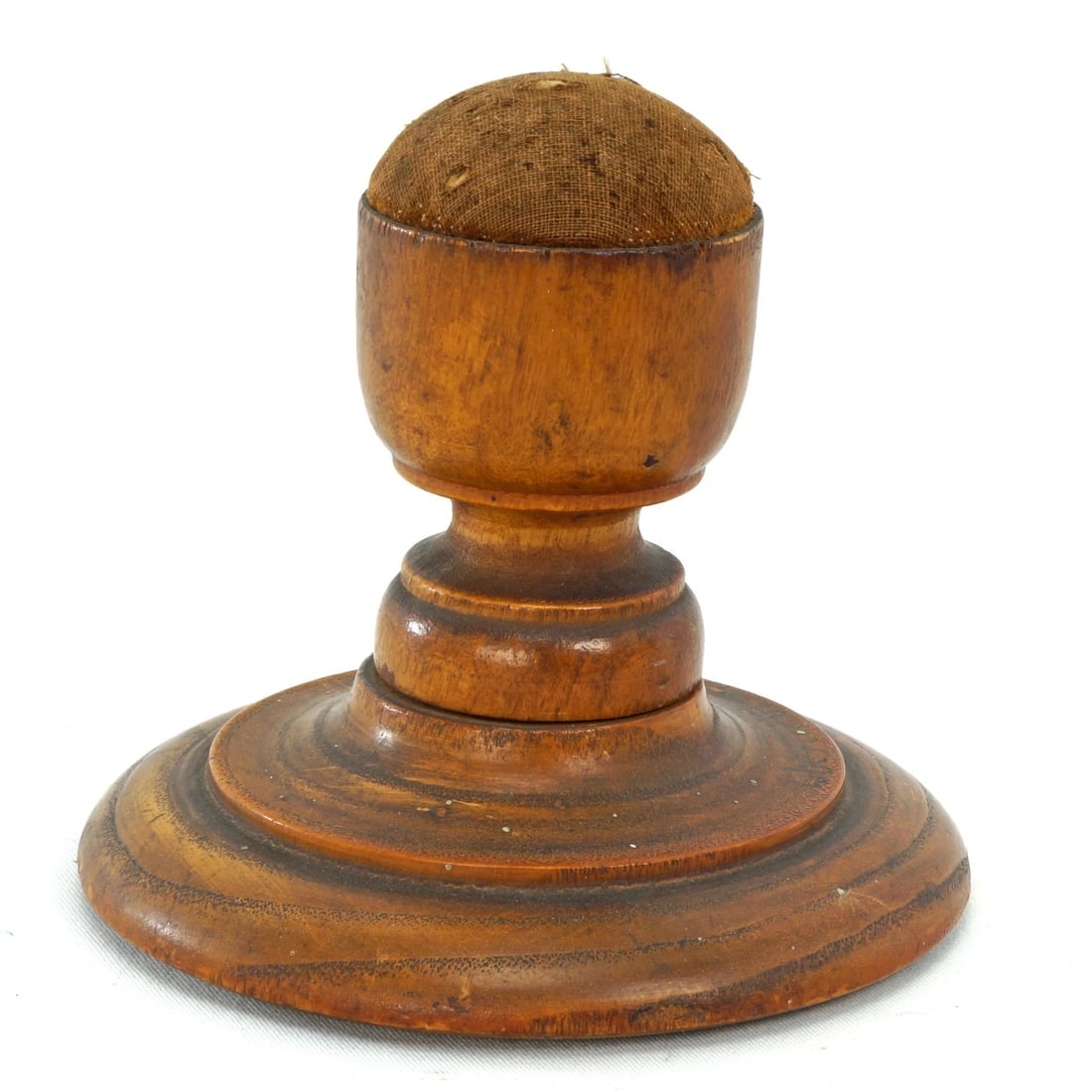19th C Treen Ware Pin Table Sewing Cushion - 3