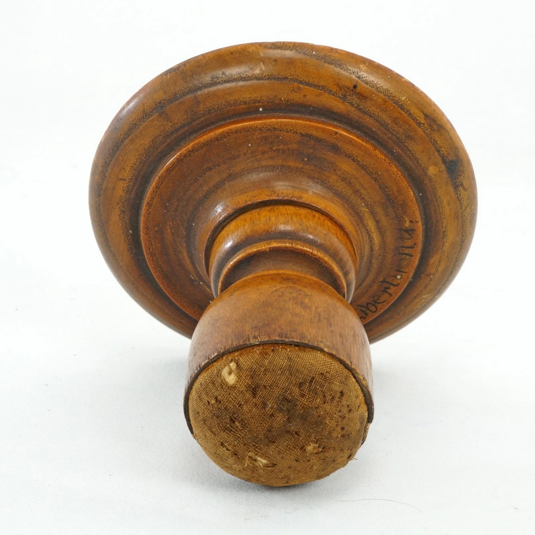 19th C Treen Ware Pin Table Sewing Cushion - 5