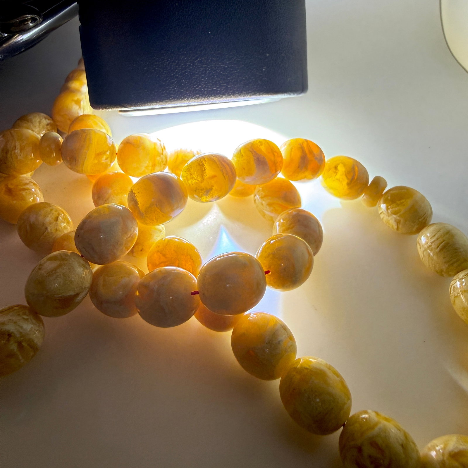 Exquisite Amber Tesbih made from Round Amber beads - 11