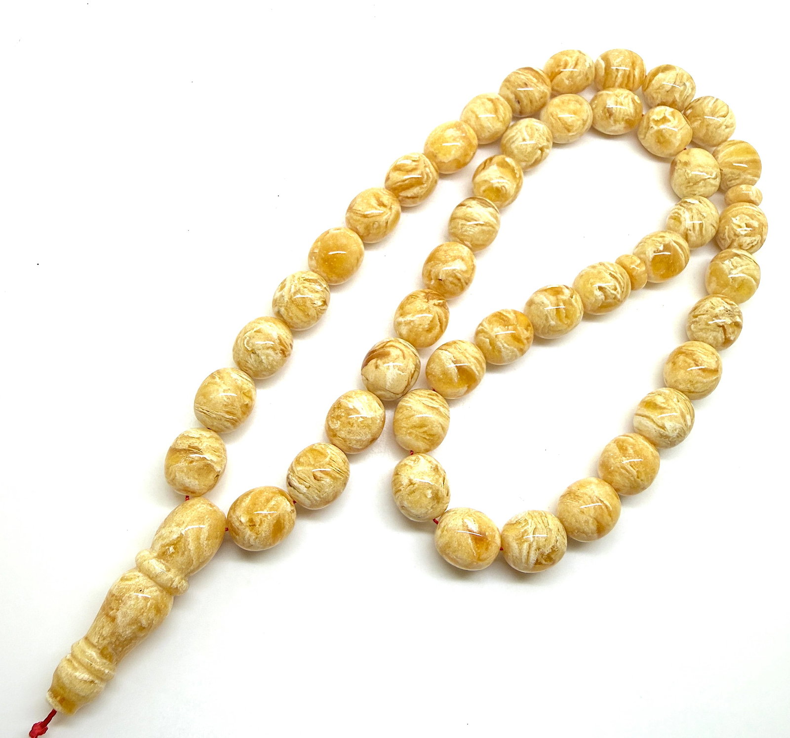 Exquisite Amber Tesbih made from Round Amber beads - 4