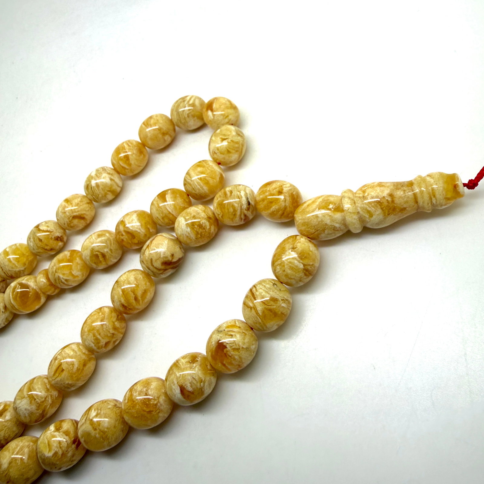 Exquisite Amber Tesbih made from Round Amber beads - 6