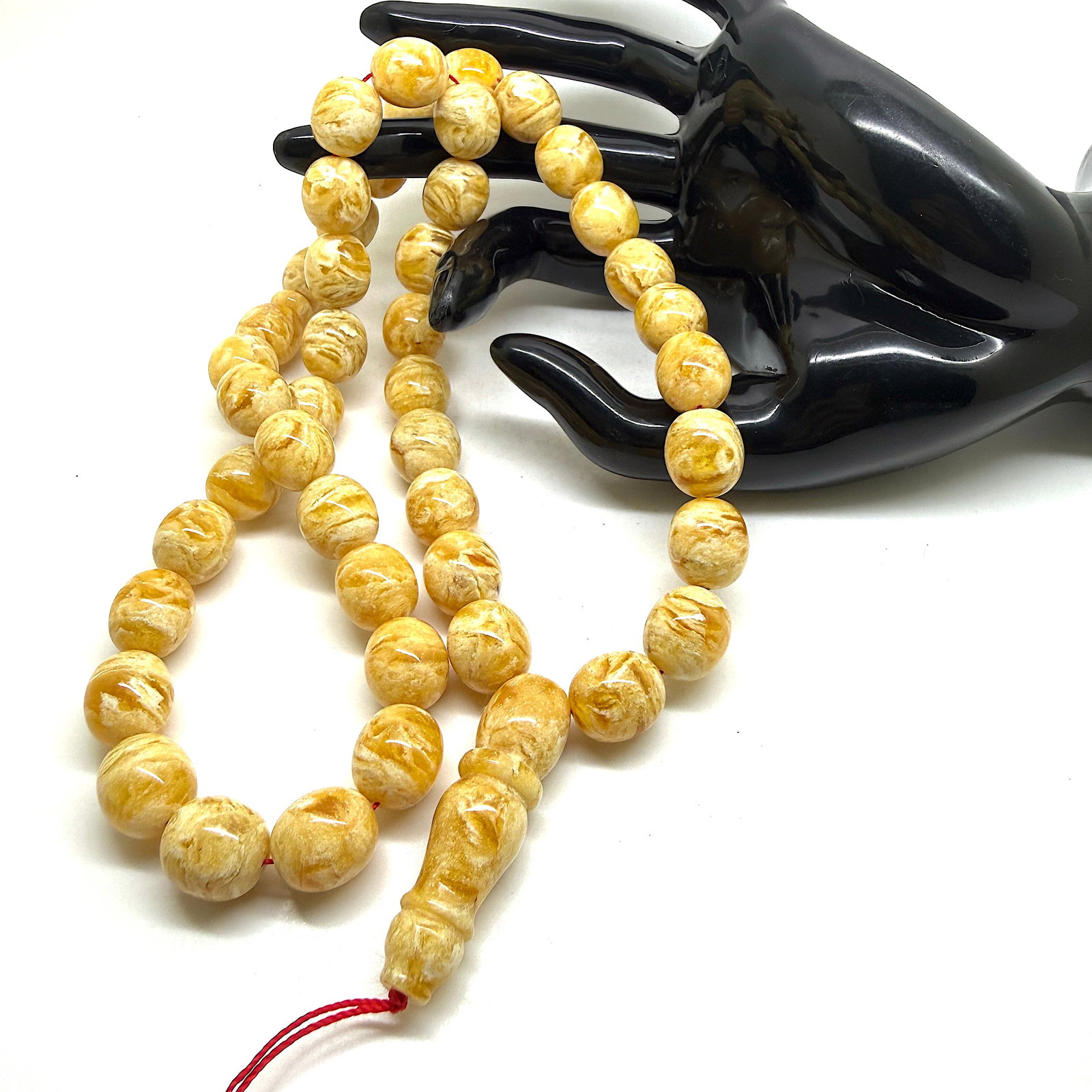 Exquisite Amber Tesbih made from Round Amber beads - 7