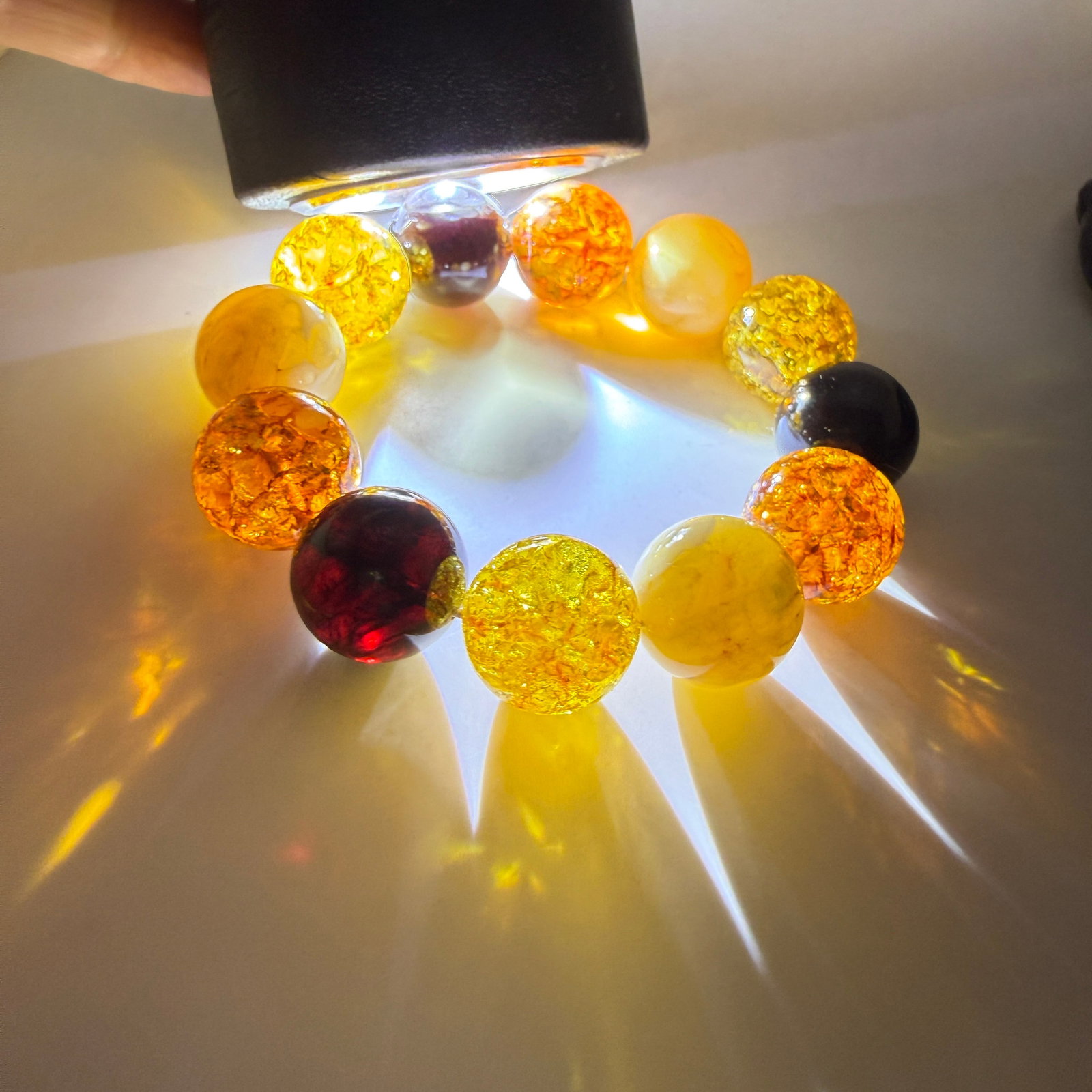Elegant Amber Bracelet - 8