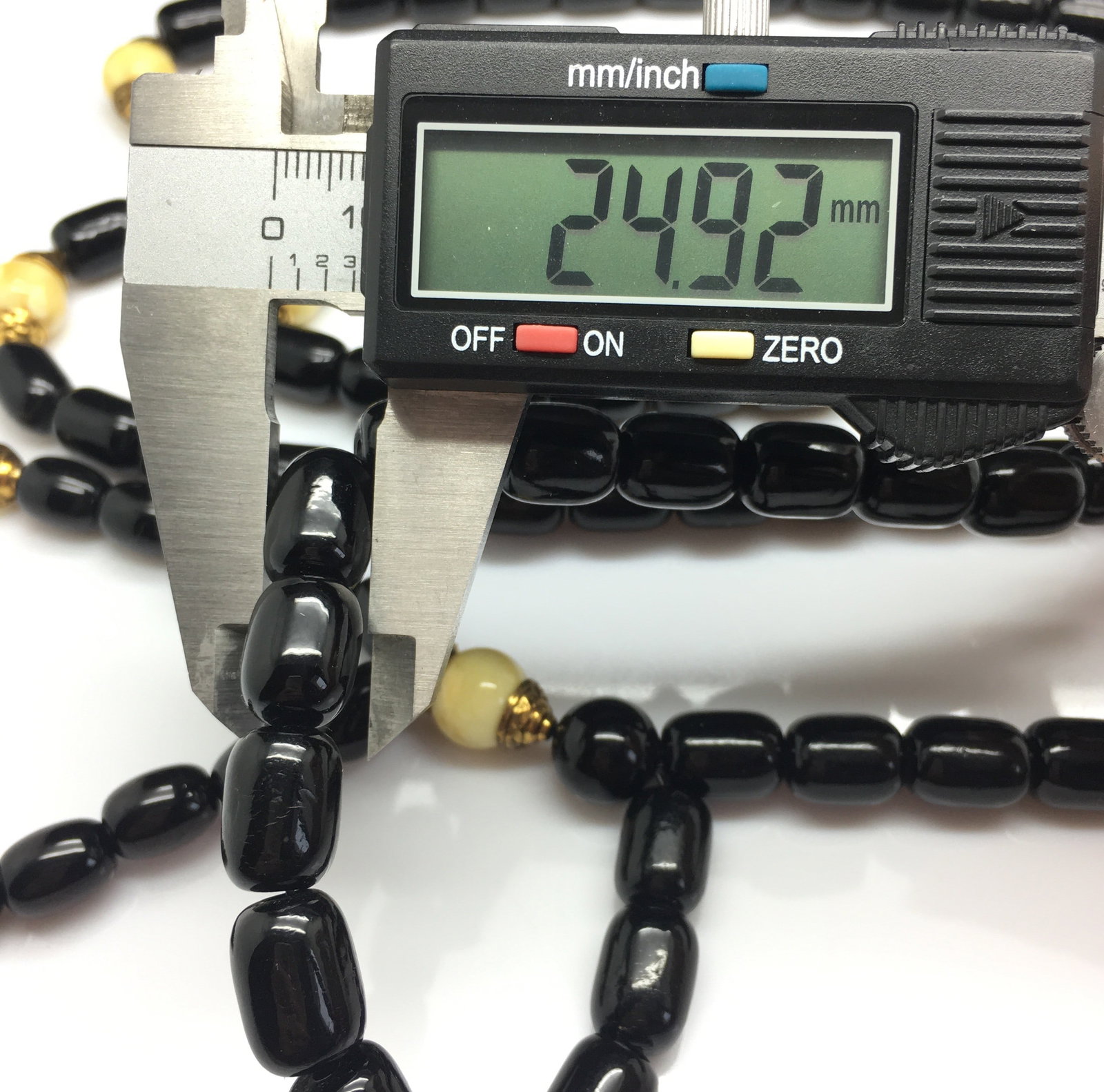Incredible Amber Mala made from Barrel shaped Amber beads - 6