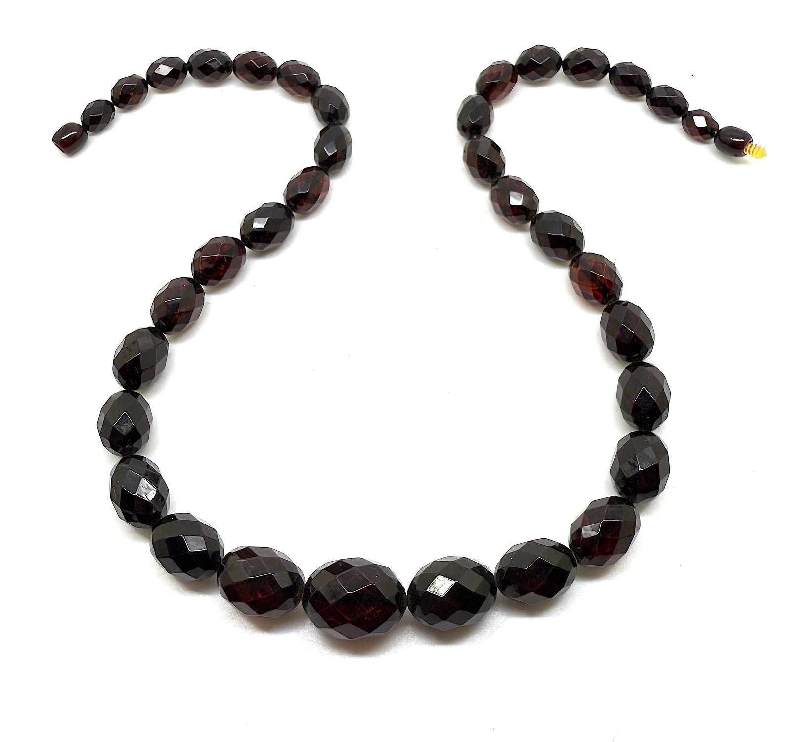Splendid Amber Necklace made from Faceted Amber beads - 9