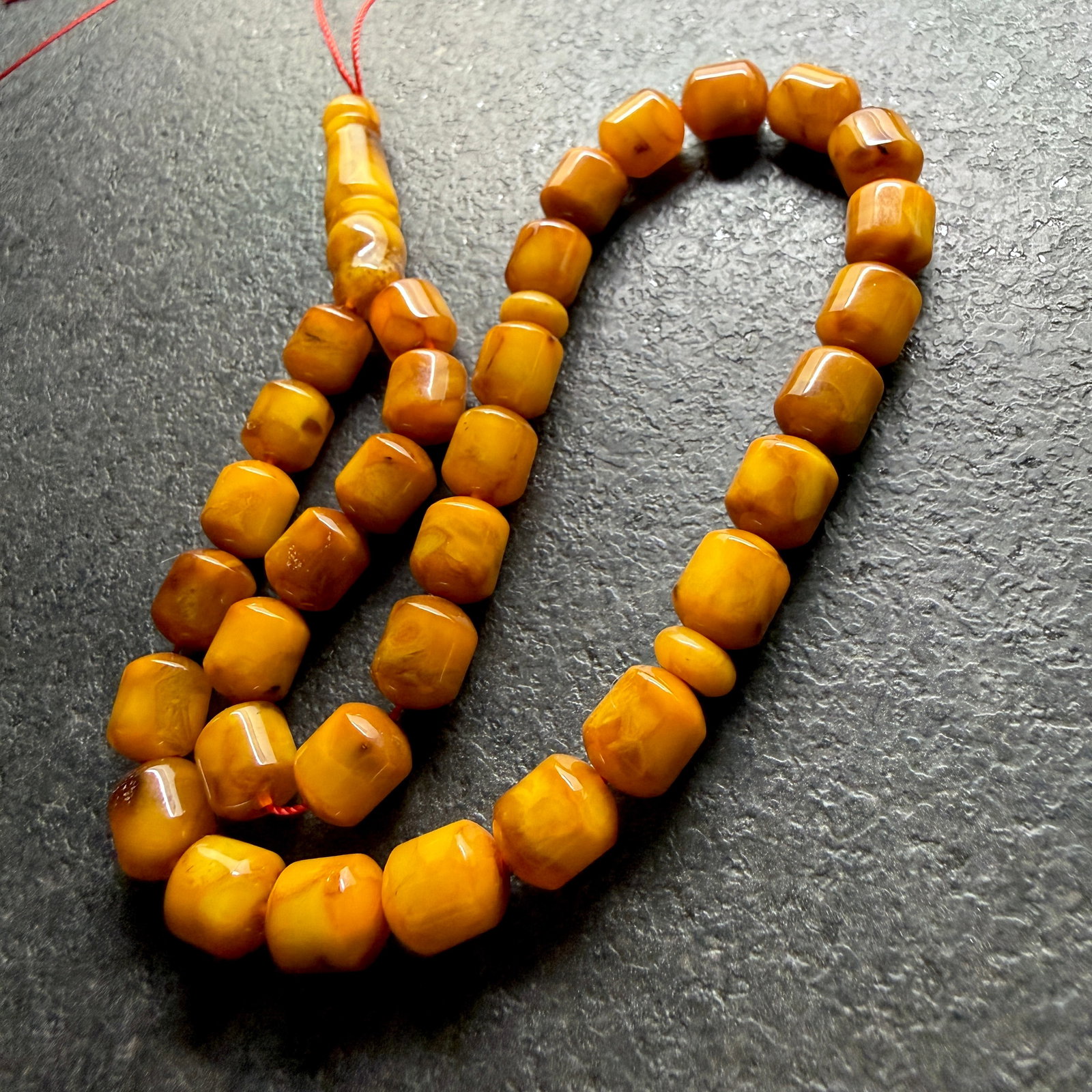 Stunning Amber Tesbih made from Round Amber beads - 2