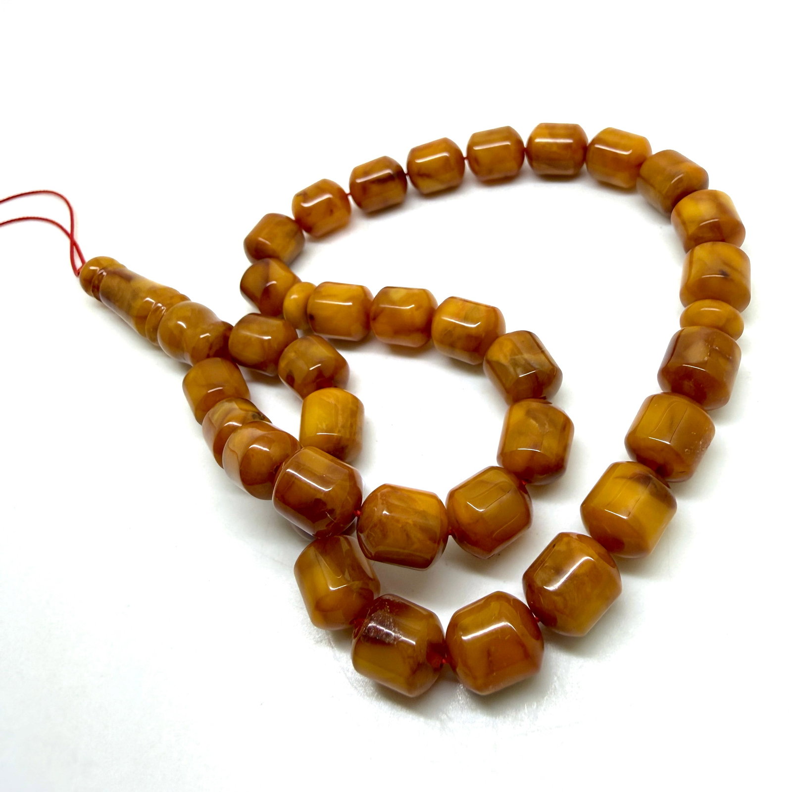 Stunning Amber Tesbih made from Round Amber beads - 5