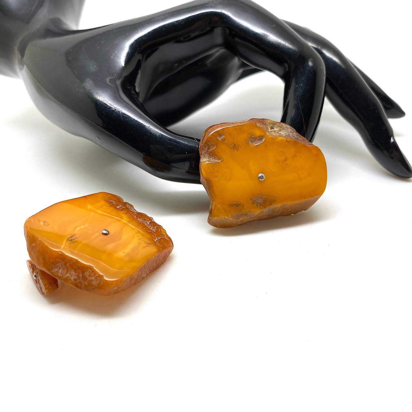 Outstanding Vintage Amber Cufflinks - 3